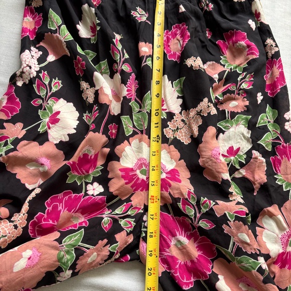 Anthropologie Butterfly Print Jumpsuit Balloon Leg Wide Leg Black S - Picture 12 of 13